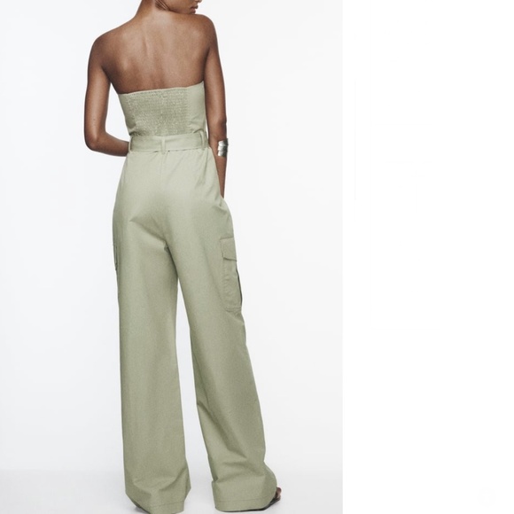 Zara WIDE LEG TECHNICAL FABRIC JUMPSUIT - Picture 9 of 13